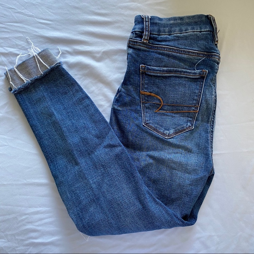 american eagle skinny ripped jeans